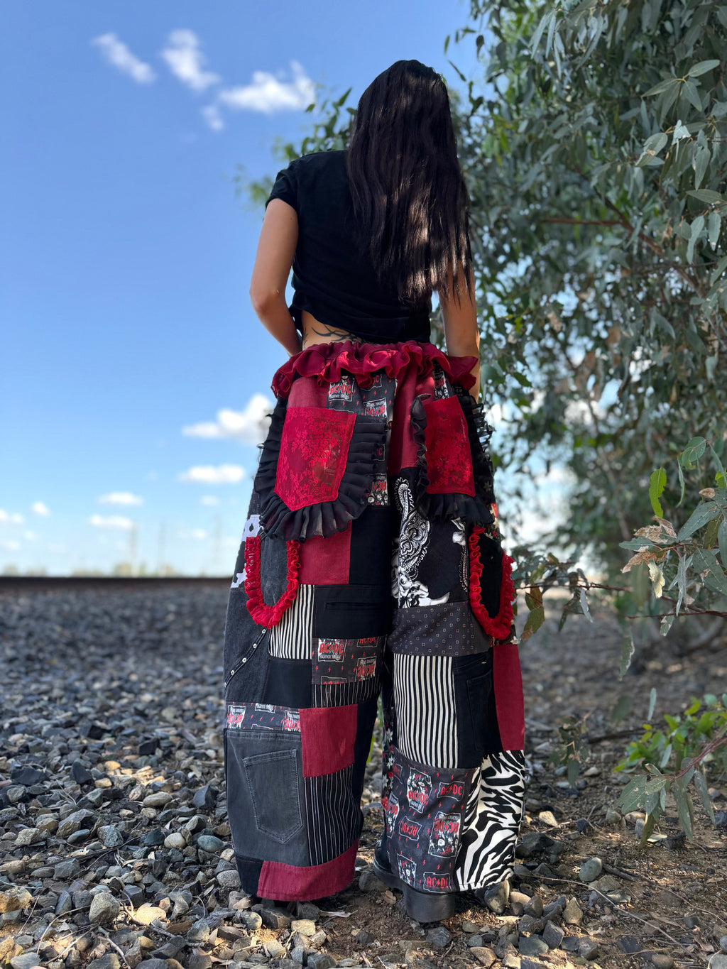 Upcycled Adjustable-Waist Pants