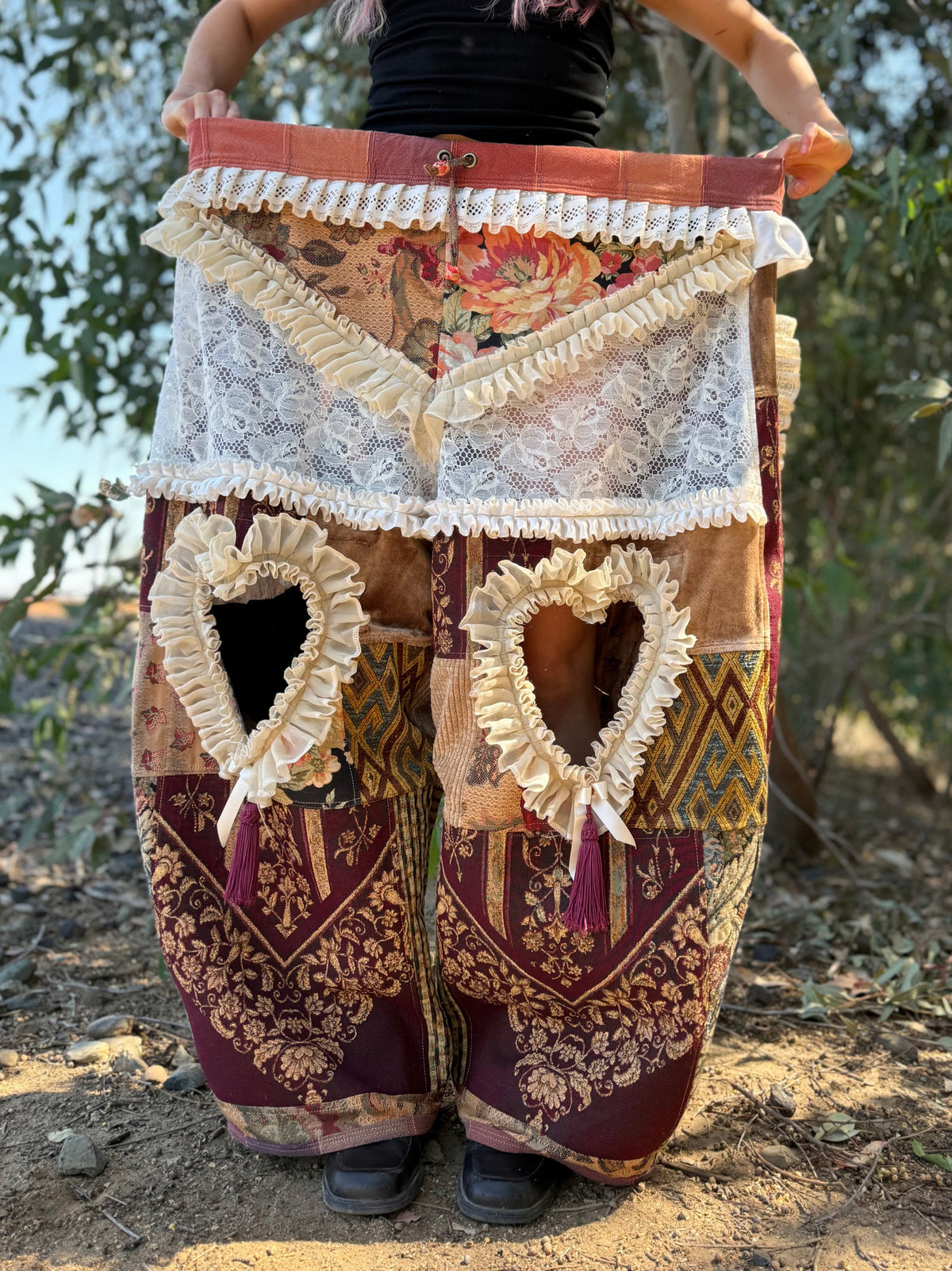Upcycled Adjustable-Waist Pants