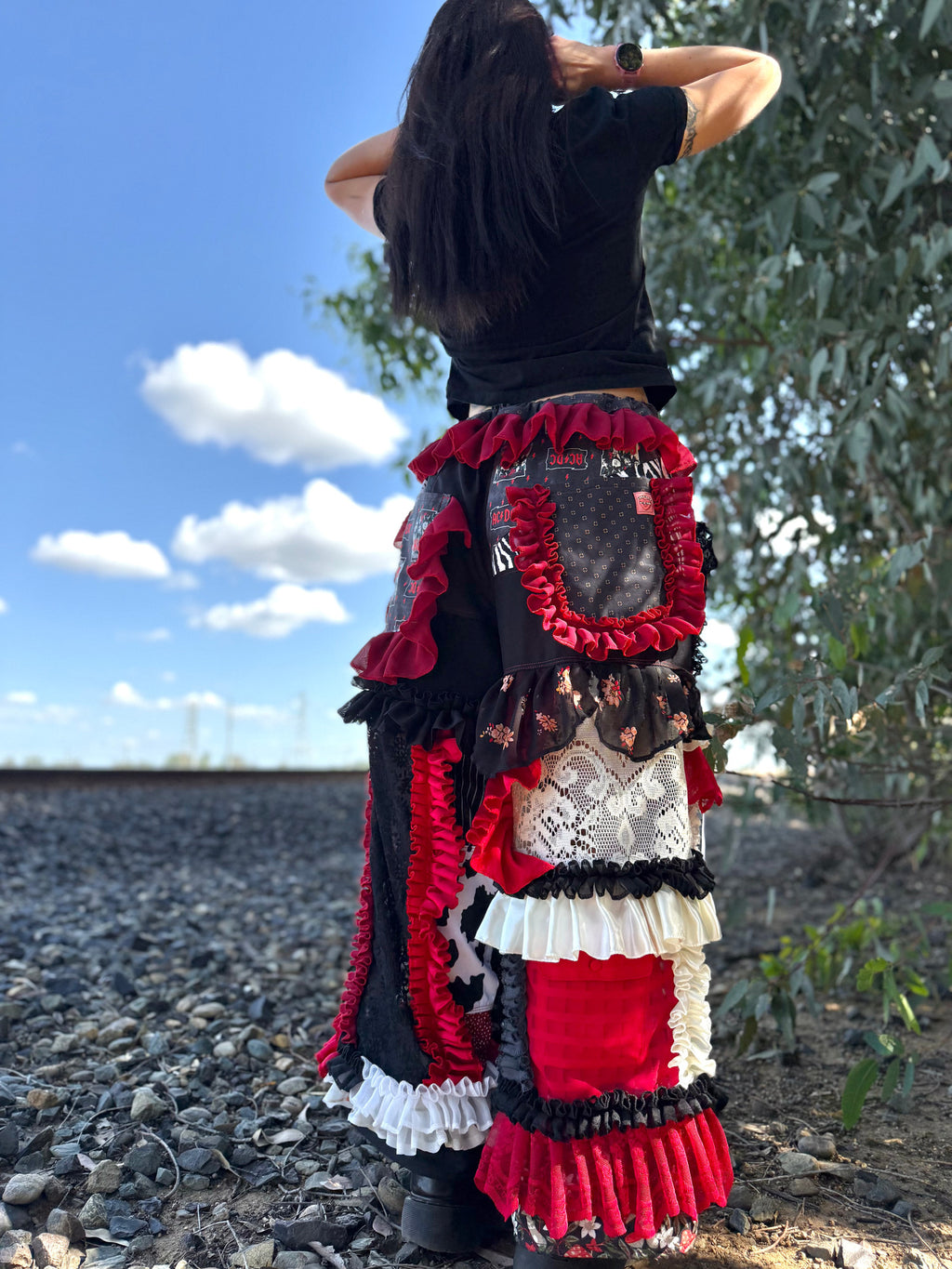 Upcycled Adjustable-Waist Pants