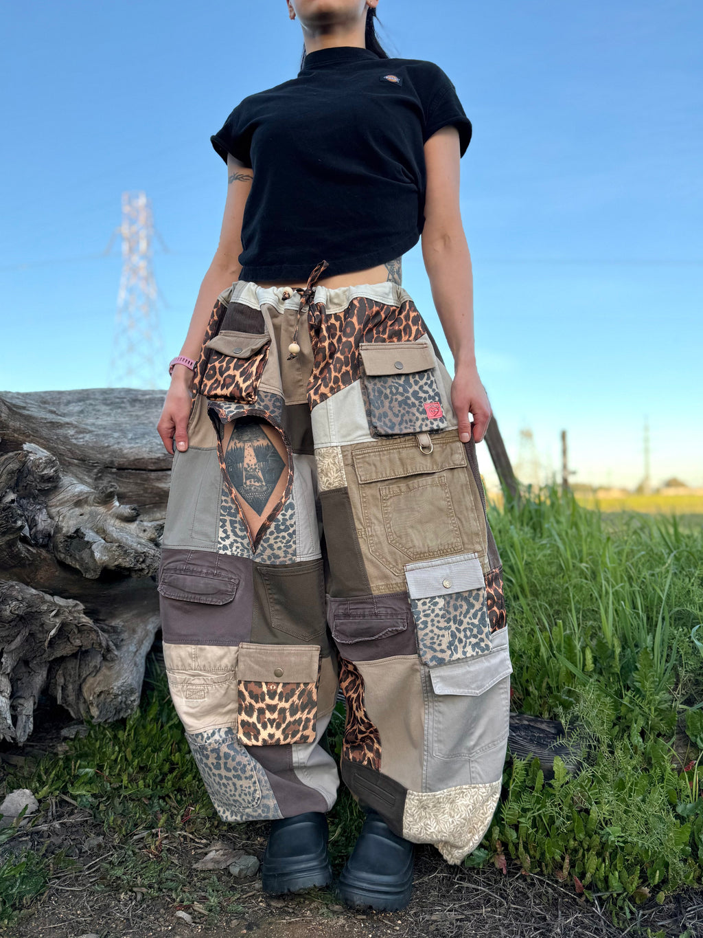Upcycled Adjustable-Waist Pants