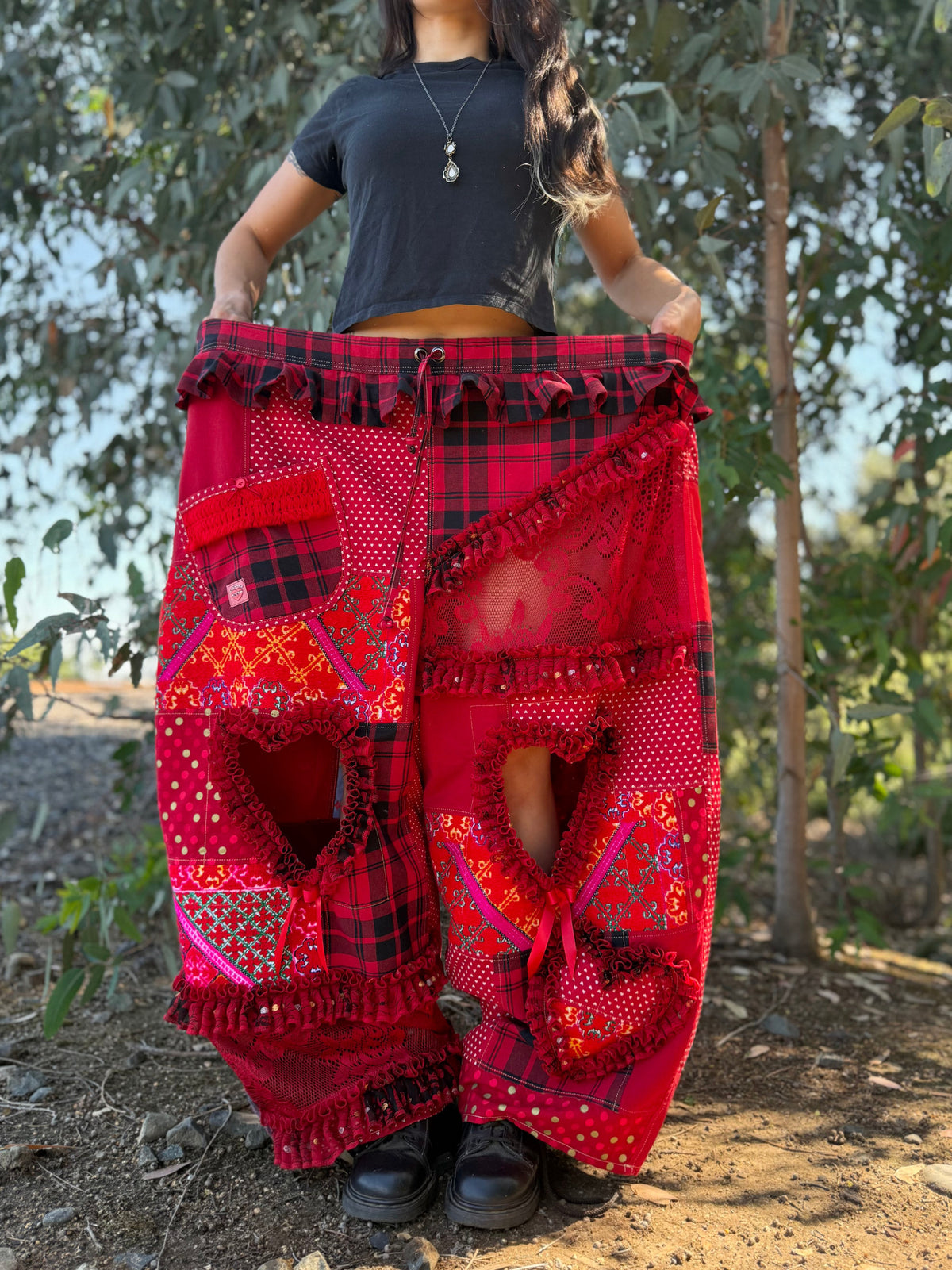 Upcycled Adjustable-Waist Pants