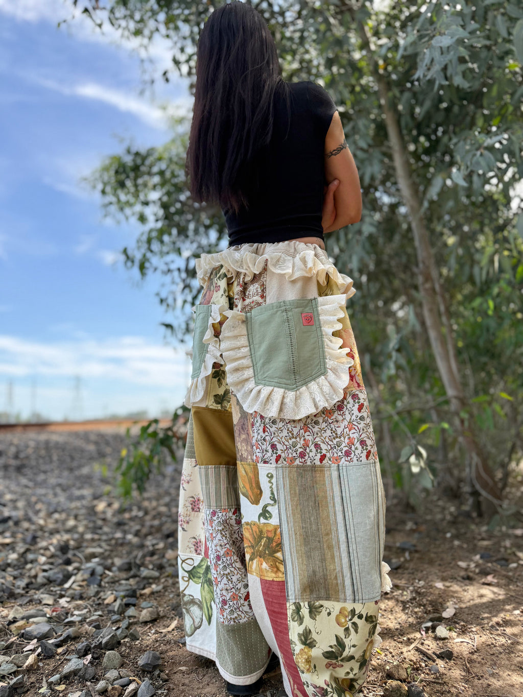 Upcycled Adjustable-Waist Pants