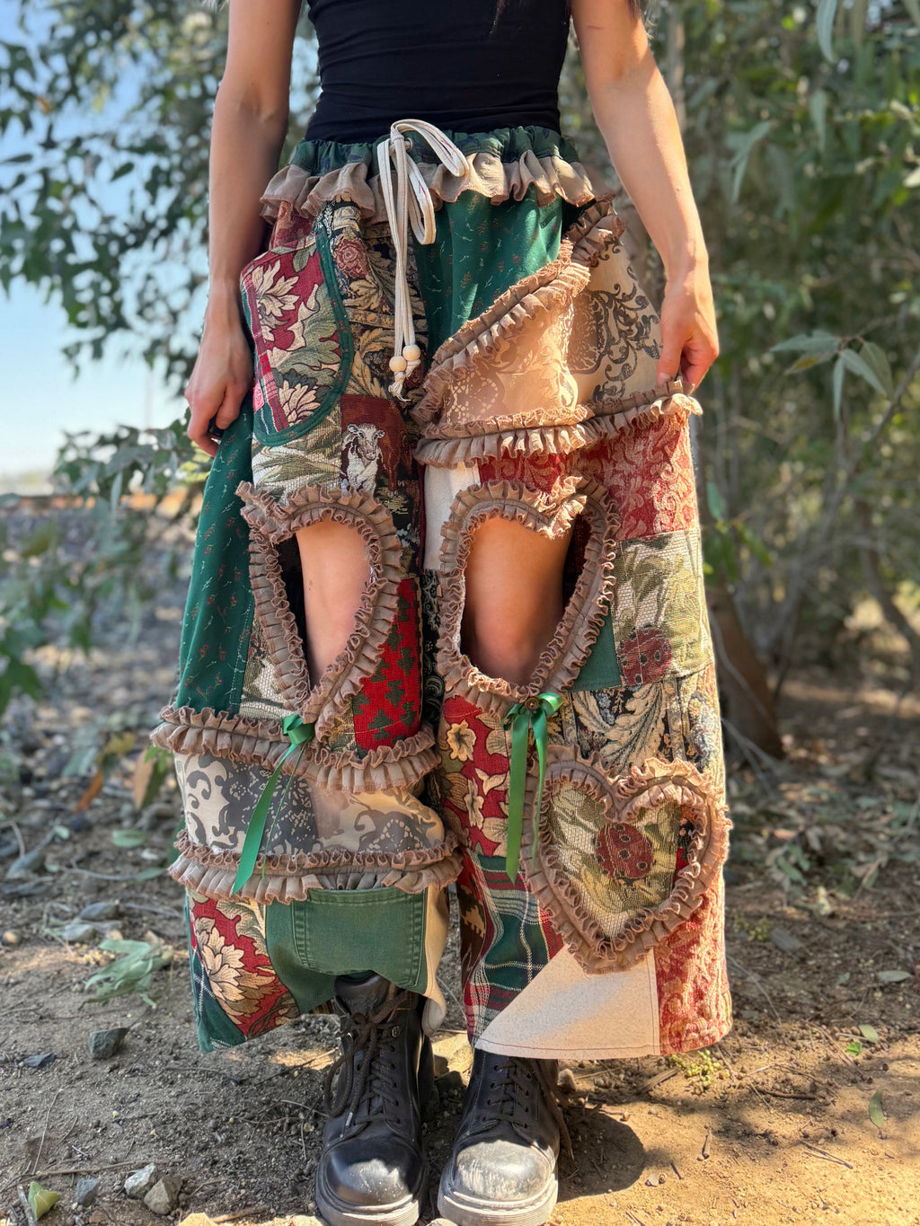 Upcycled Adjustable-Waist Pants