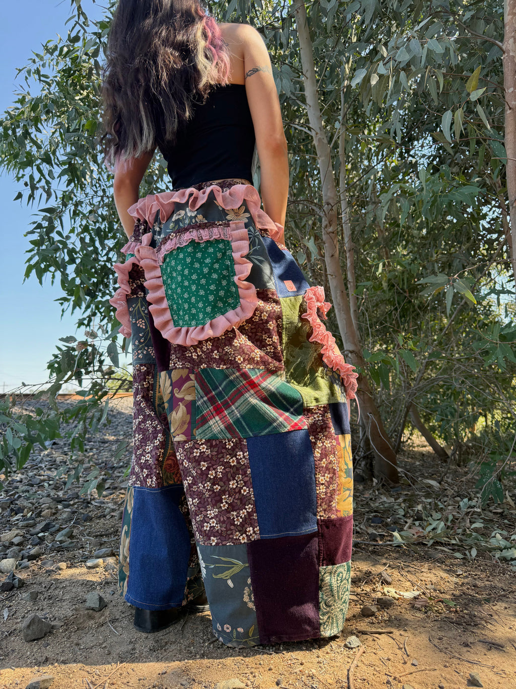 Upcycled Adjustable-Waist Pants
