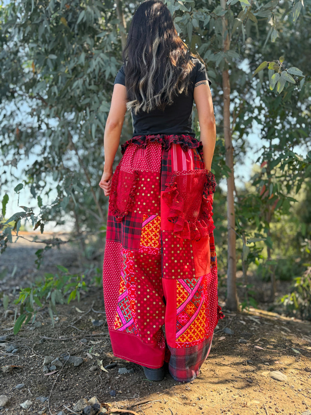 Upcycled Adjustable-Waist Pants