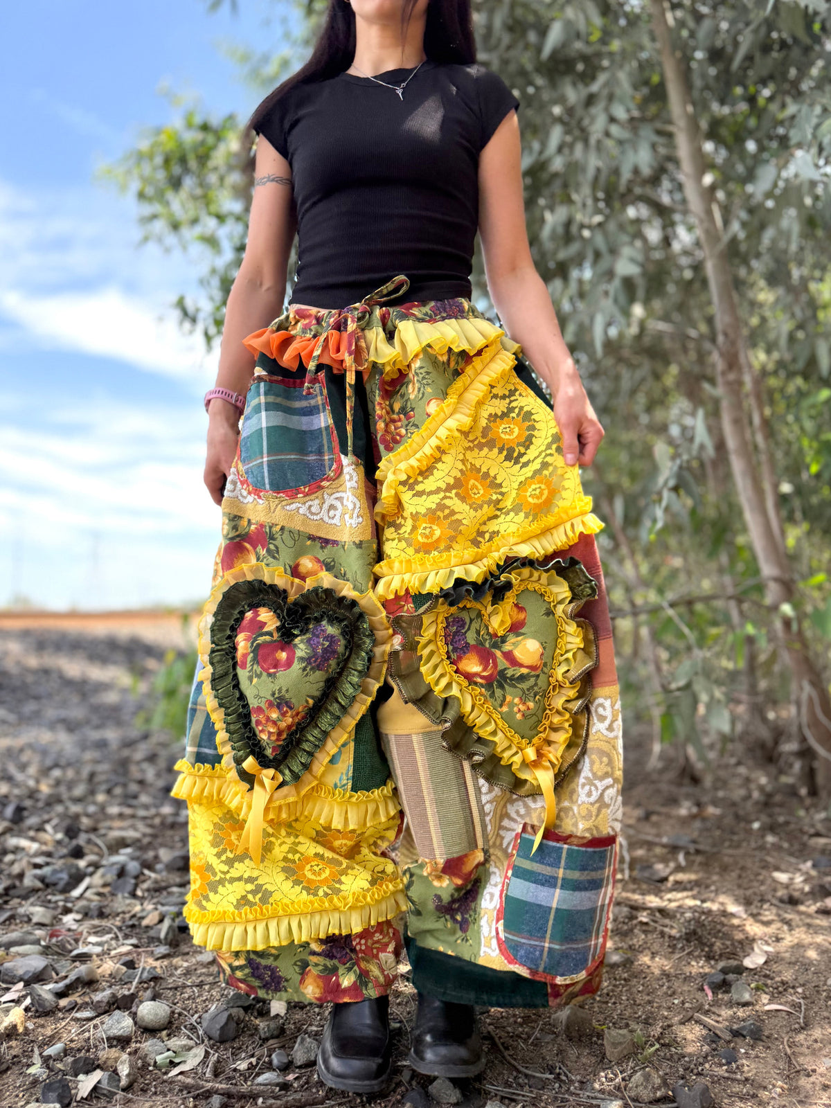 Upcycled Adjustable-Waist Pants