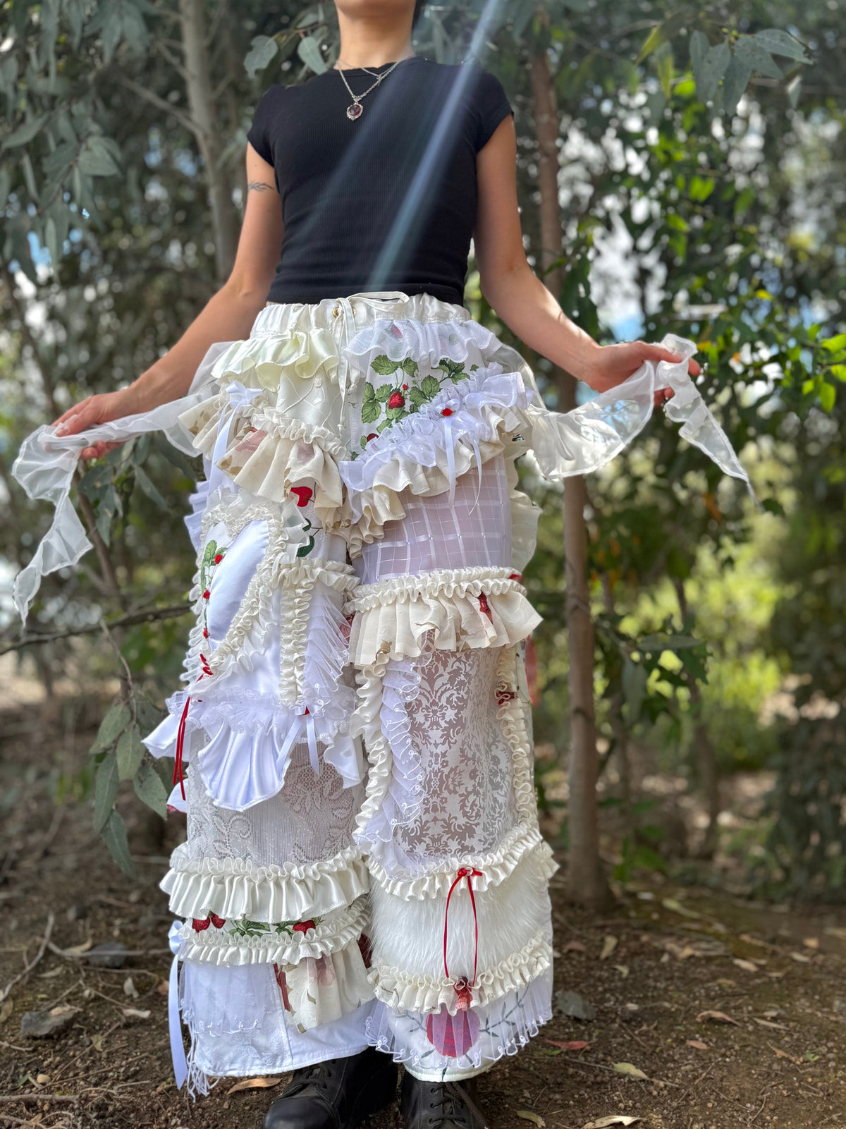 Upcycled Adjustable-Waist Pants