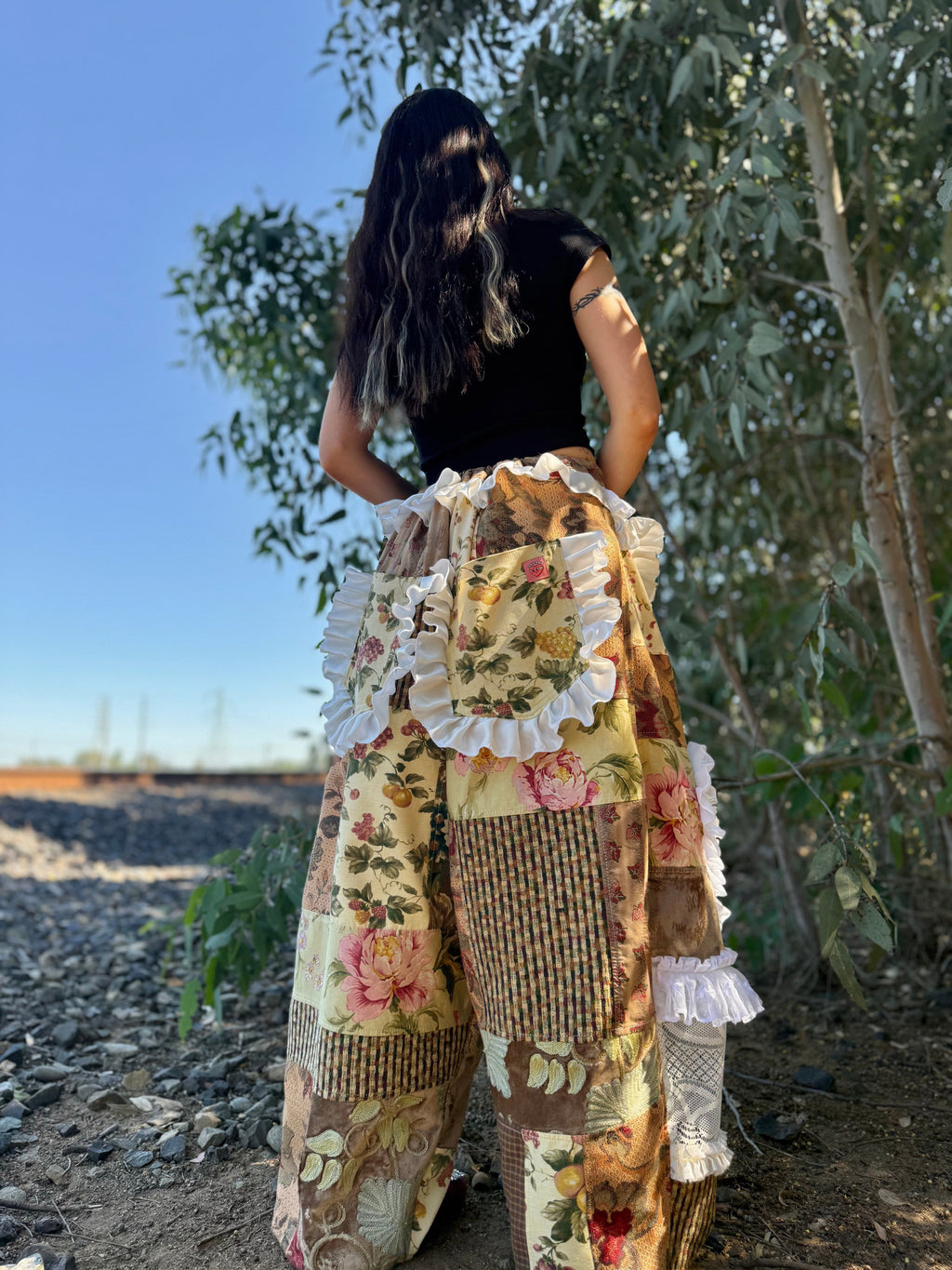 Upcycled Adjustable-Waist Pants