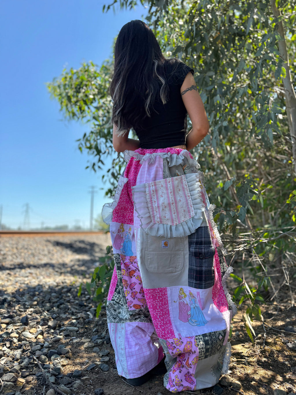 Upcycled Adjustable-Waist Pants