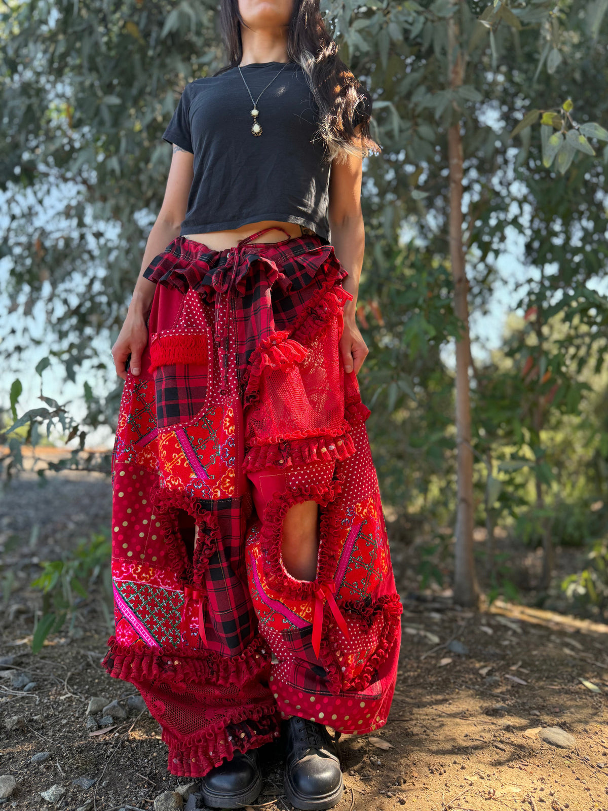 Upcycled Adjustable-Waist Pants