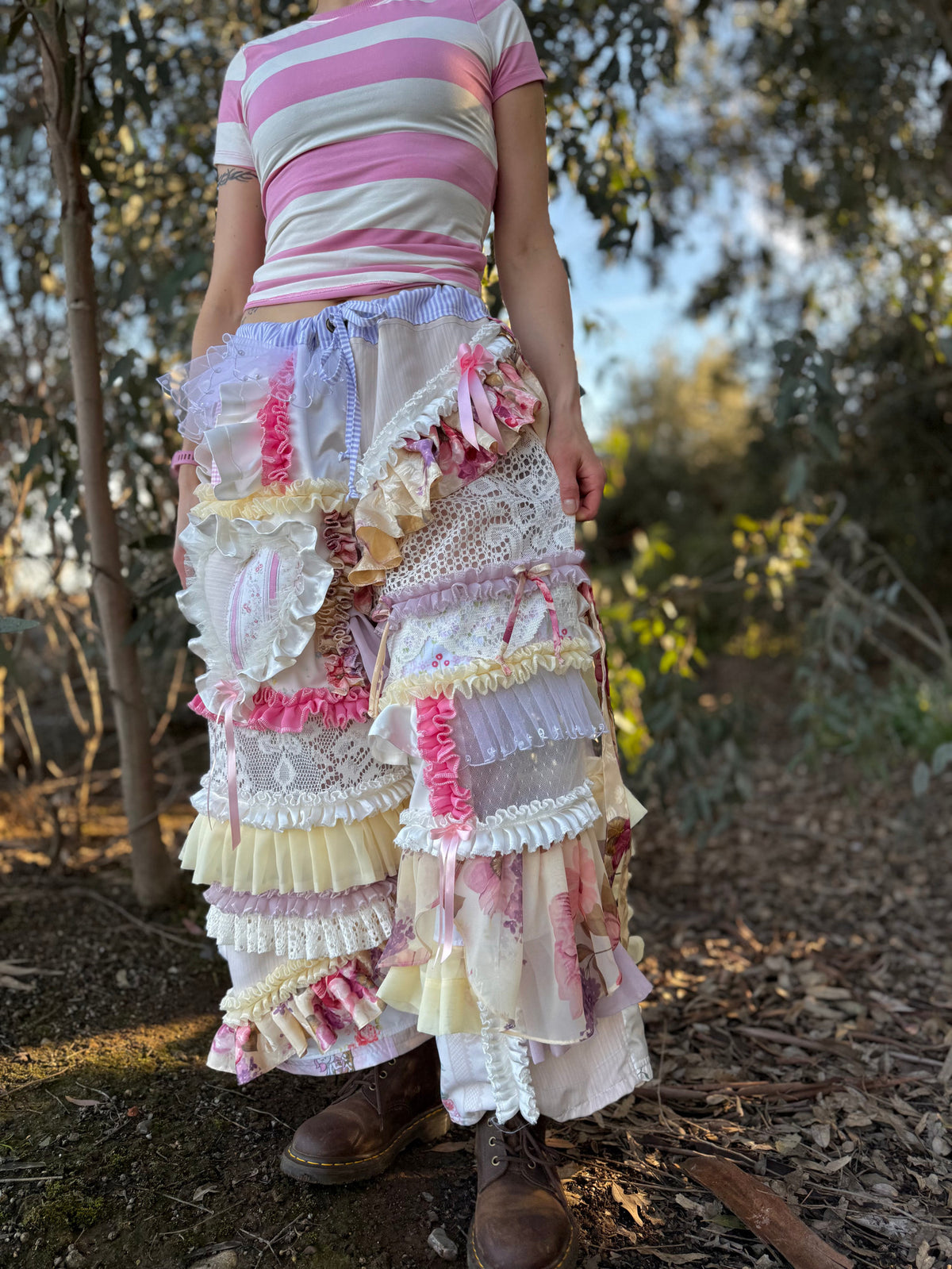 Upcycled Adjustable-Waist Pants
