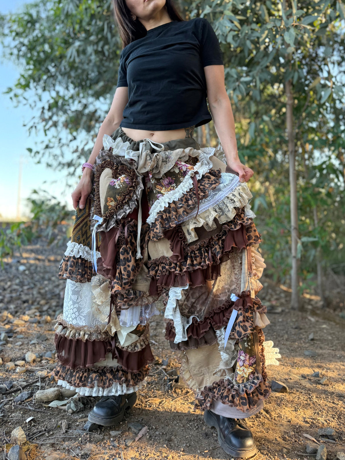 Upcycled Adjustable-Waist Pants