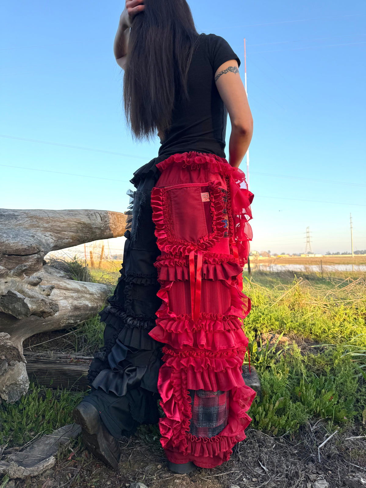 Upcycled Adjustable-Waist Pants