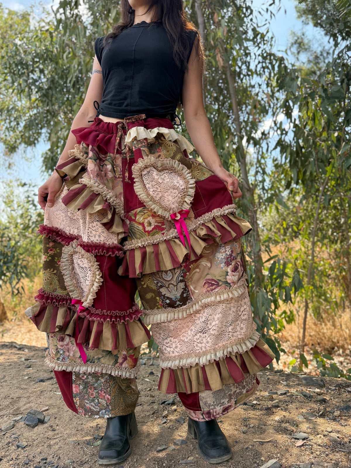 Upcycled Adjustable-Waist Pants