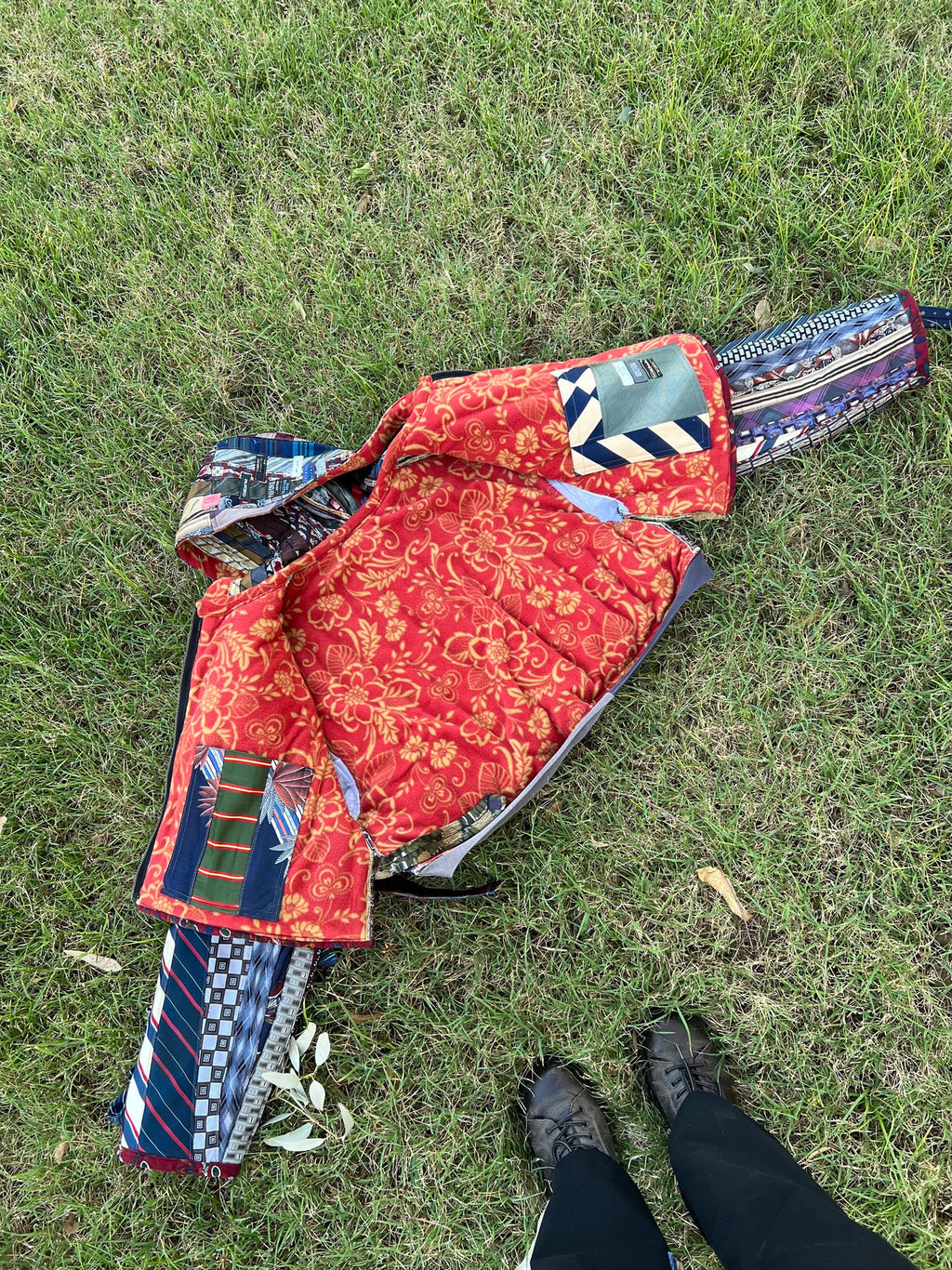Upcycled Necktie Jacket