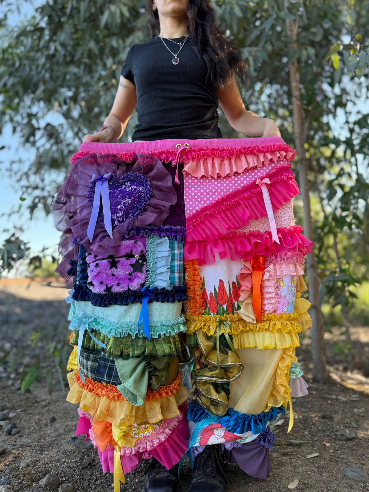 Upcycled Adjustable-Waist Pants