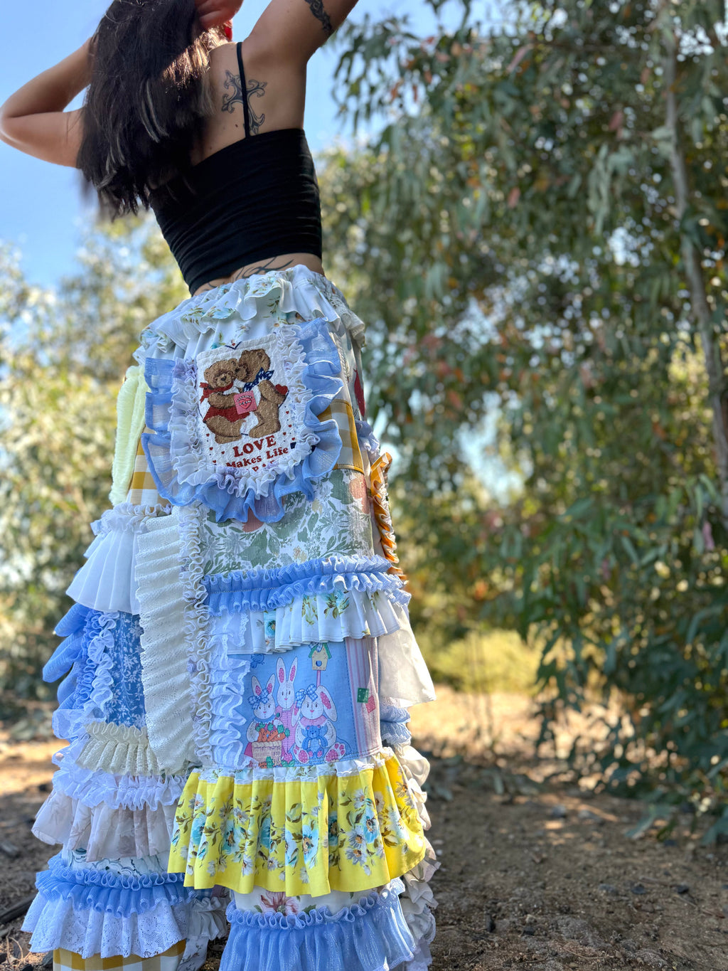 Upcycled Adjustable-Waist Pants