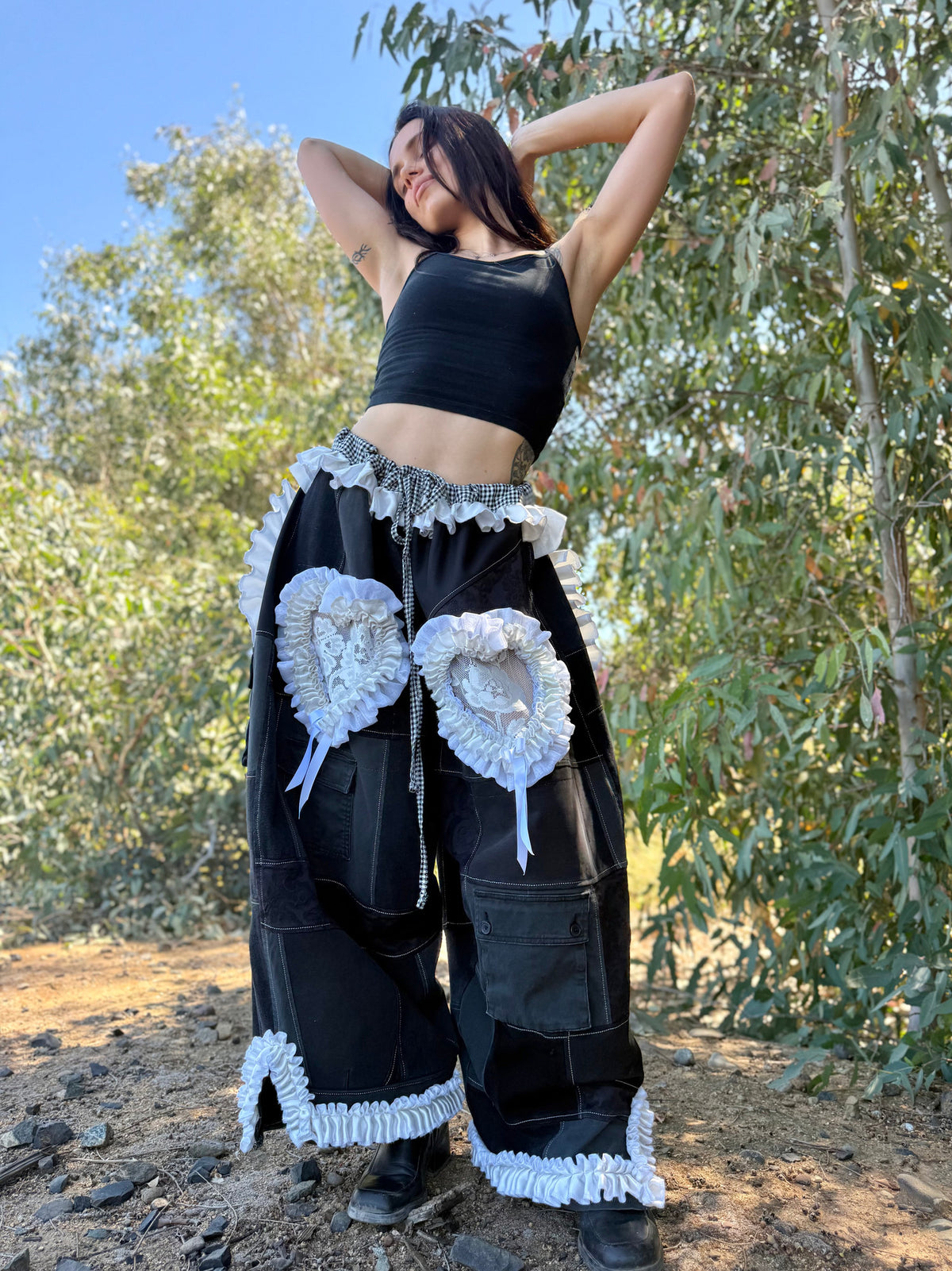 Upcycled Adjustable-Waist Pants