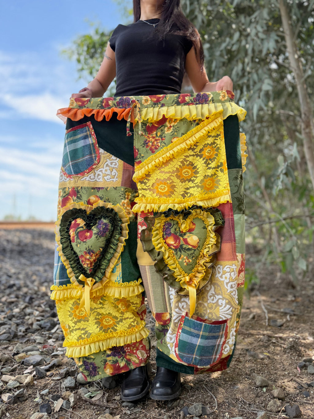 Upcycled Adjustable-Waist Pants