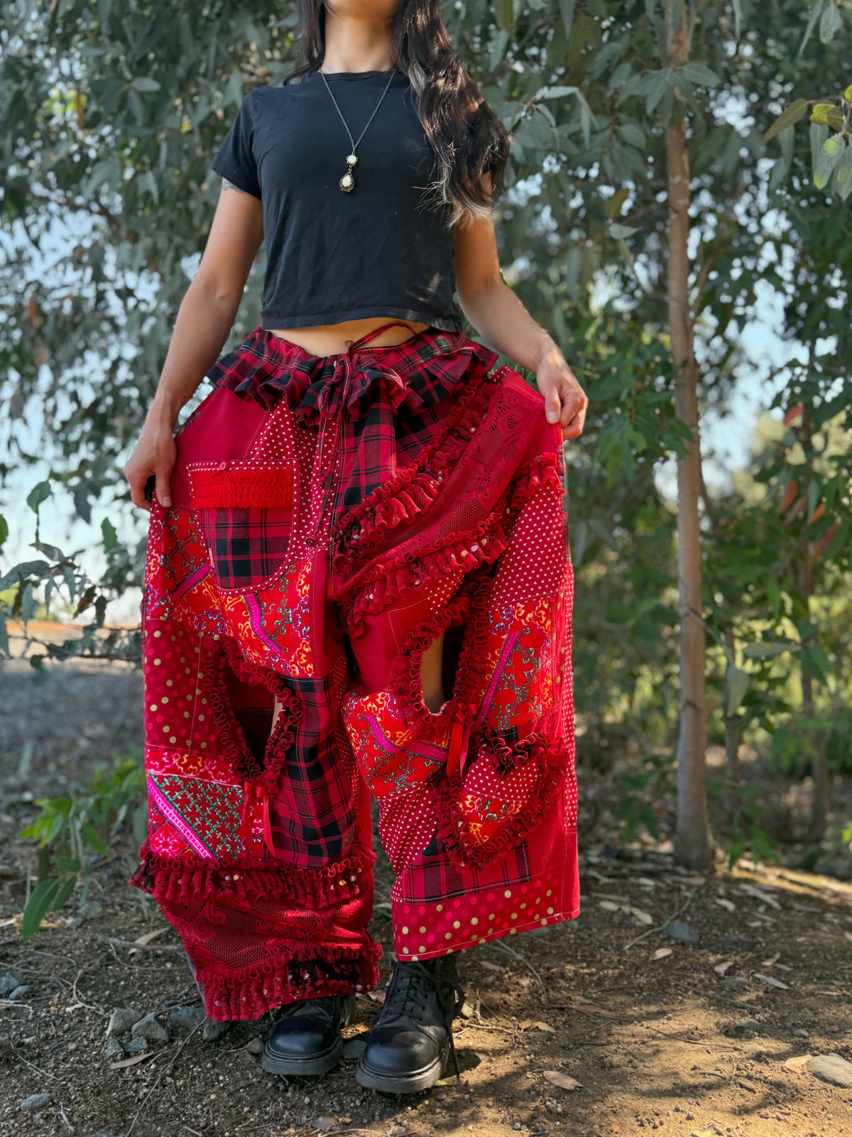 Upcycled Adjustable-Waist Pants
