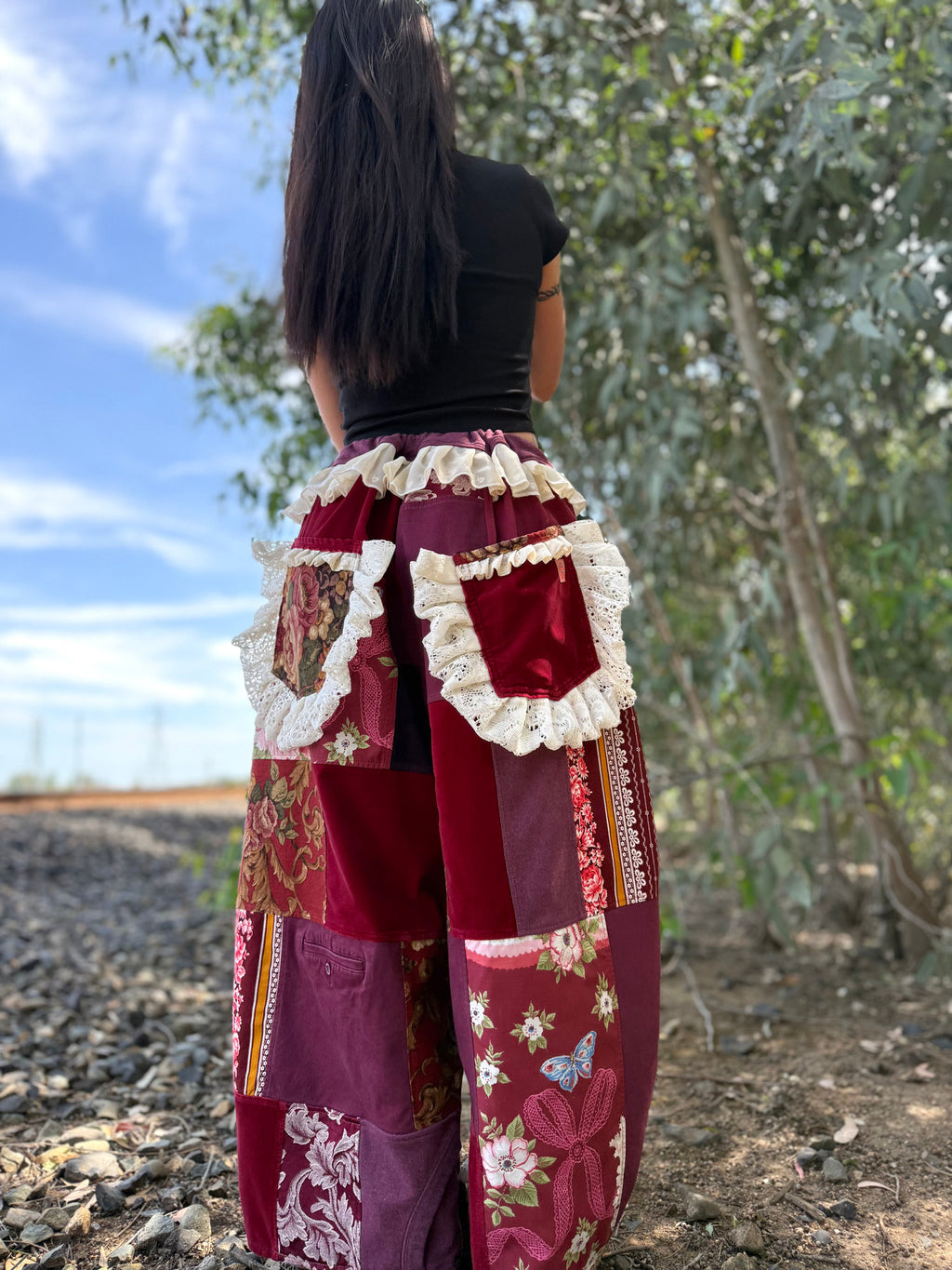 Upcycled Adjustable-Waist Pants