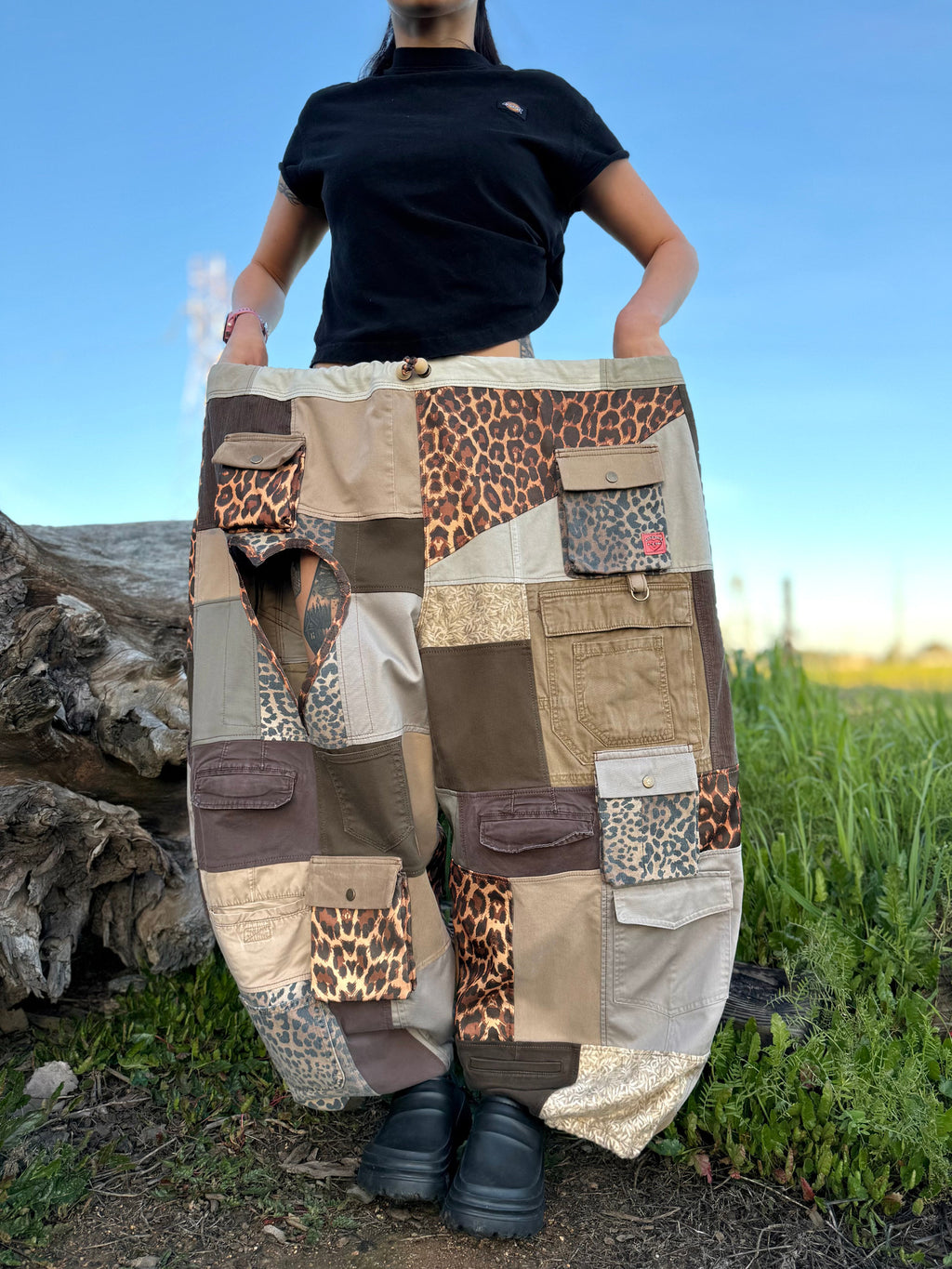 Upcycled Adjustable-Waist Pants