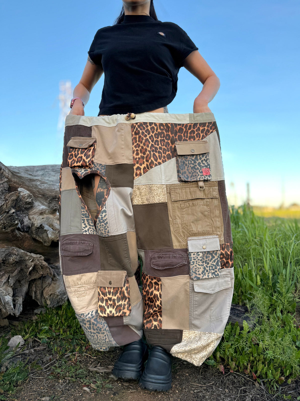 Upcycled Adjustable-Waist Pants