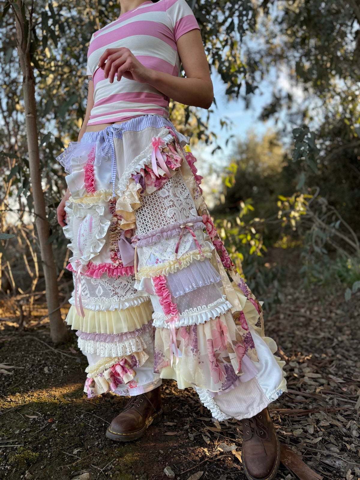 Upcycled Adjustable-Waist Pants