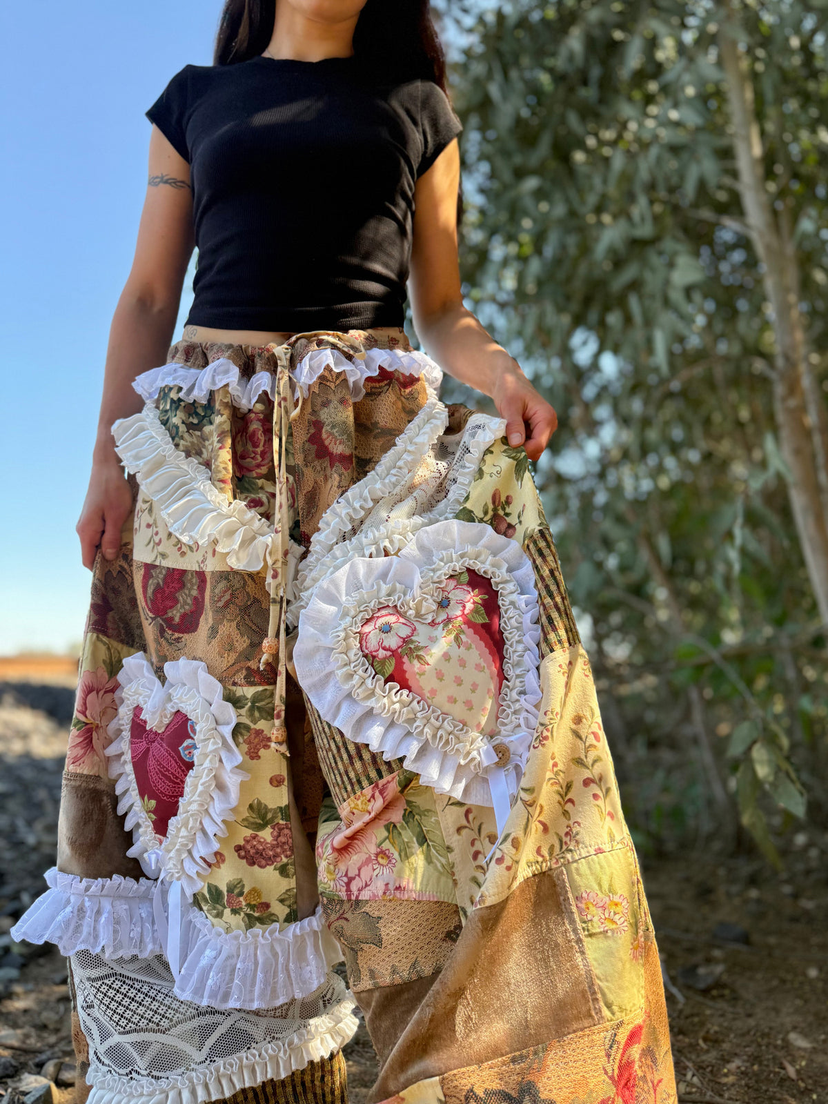 Upcycled Adjustable-Waist Pants
