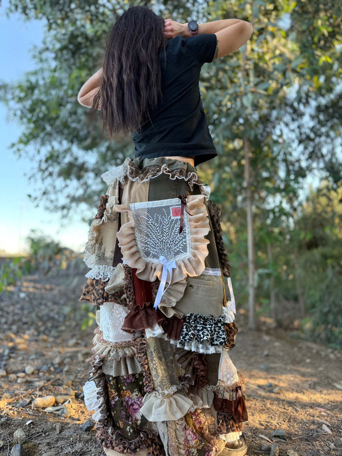 Upcycled Adjustable-Waist Pants