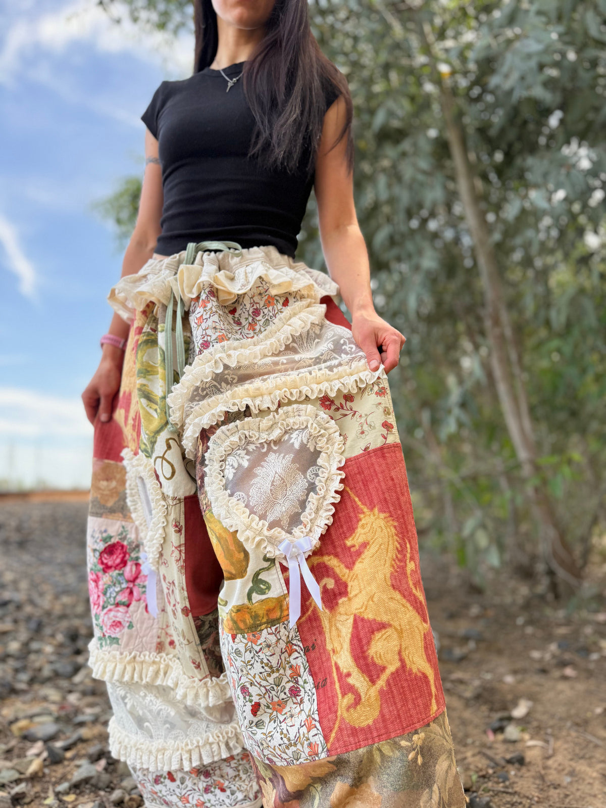 Upcycled Adjustable-Waist Pants