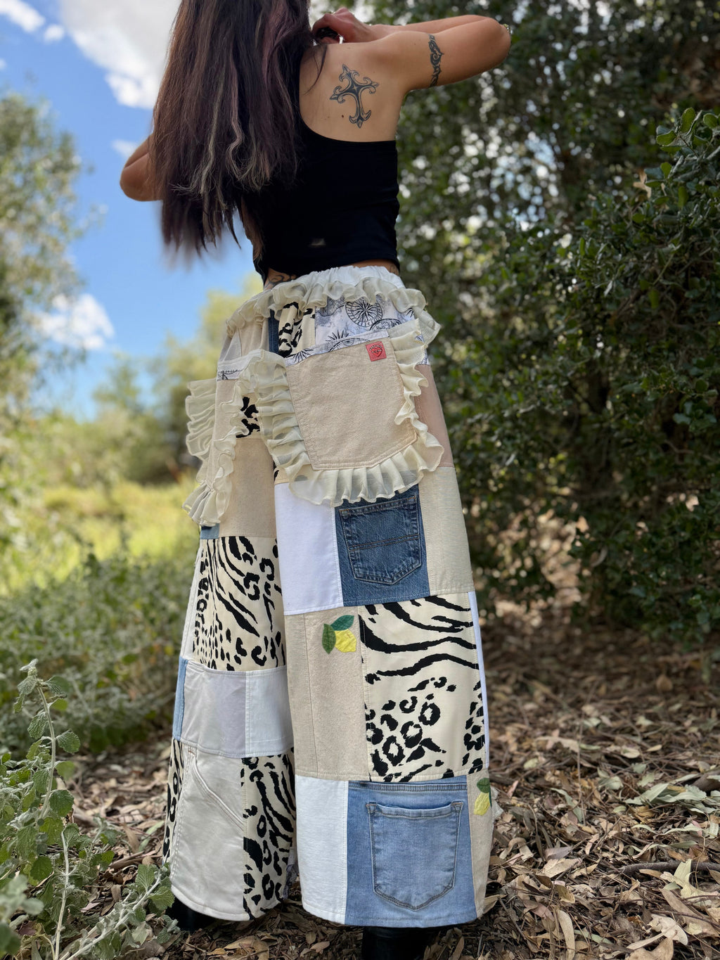 Upcycled Adjustable-Waist Pants