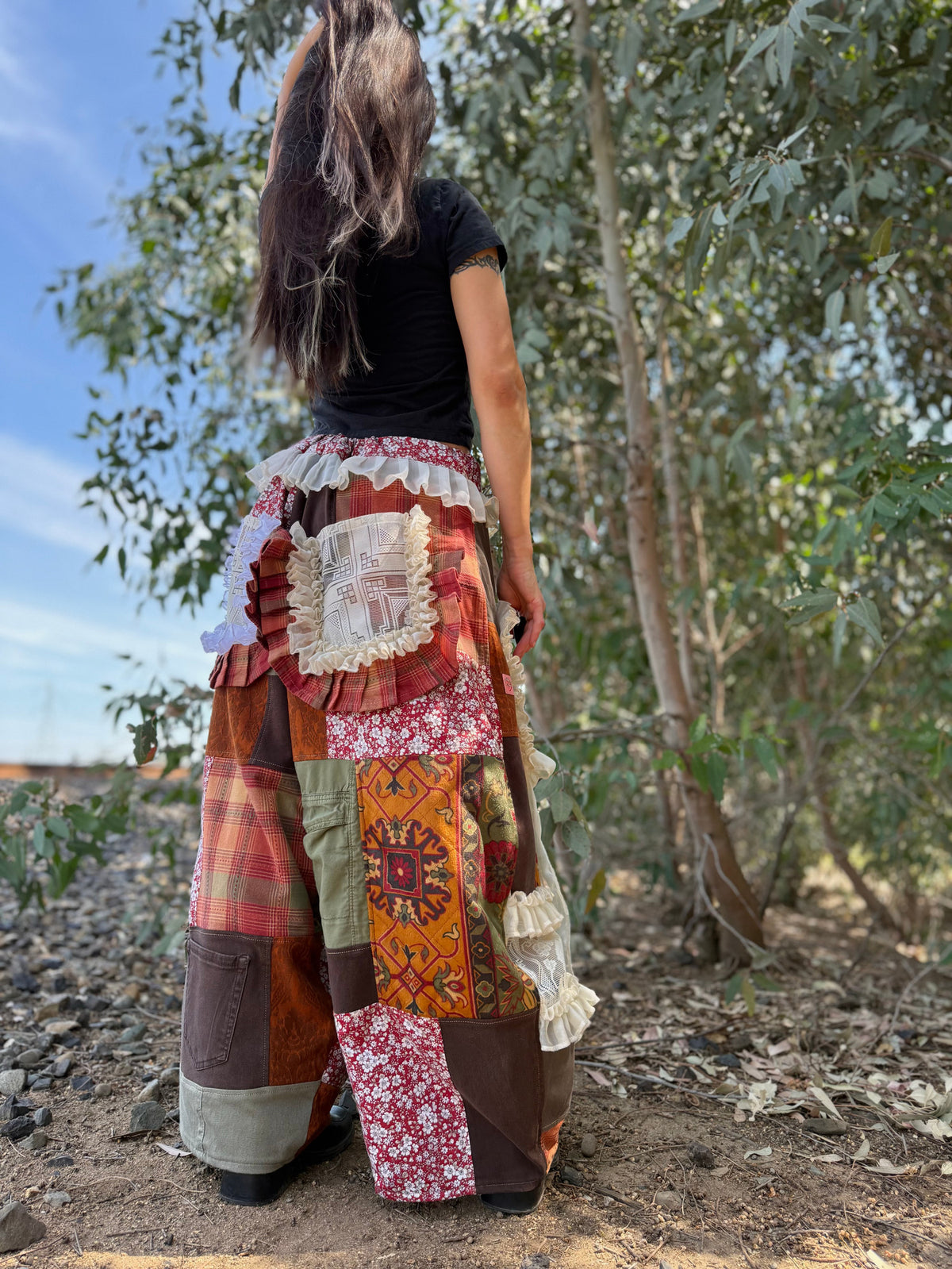 Upcycled Adjustable-Waist Pants