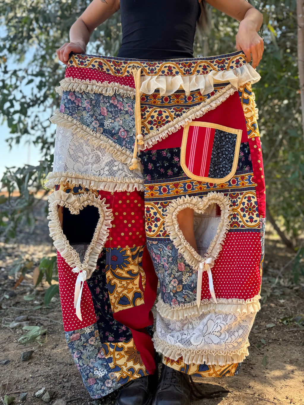 Upcycled Adjustable-Waist Pants