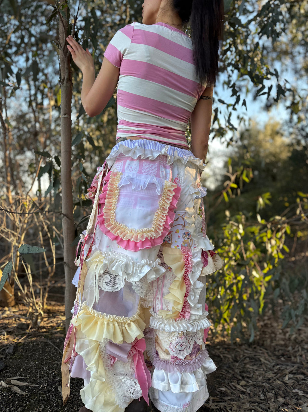 Upcycled Adjustable-Waist Pants