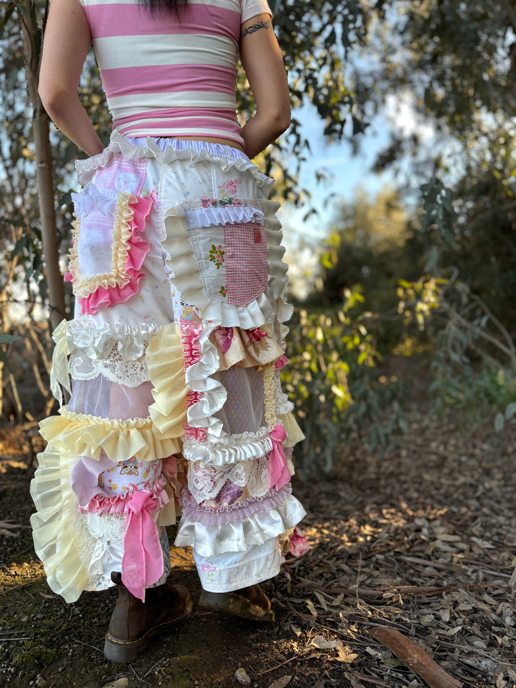 Upcycled Adjustable-Waist Pants