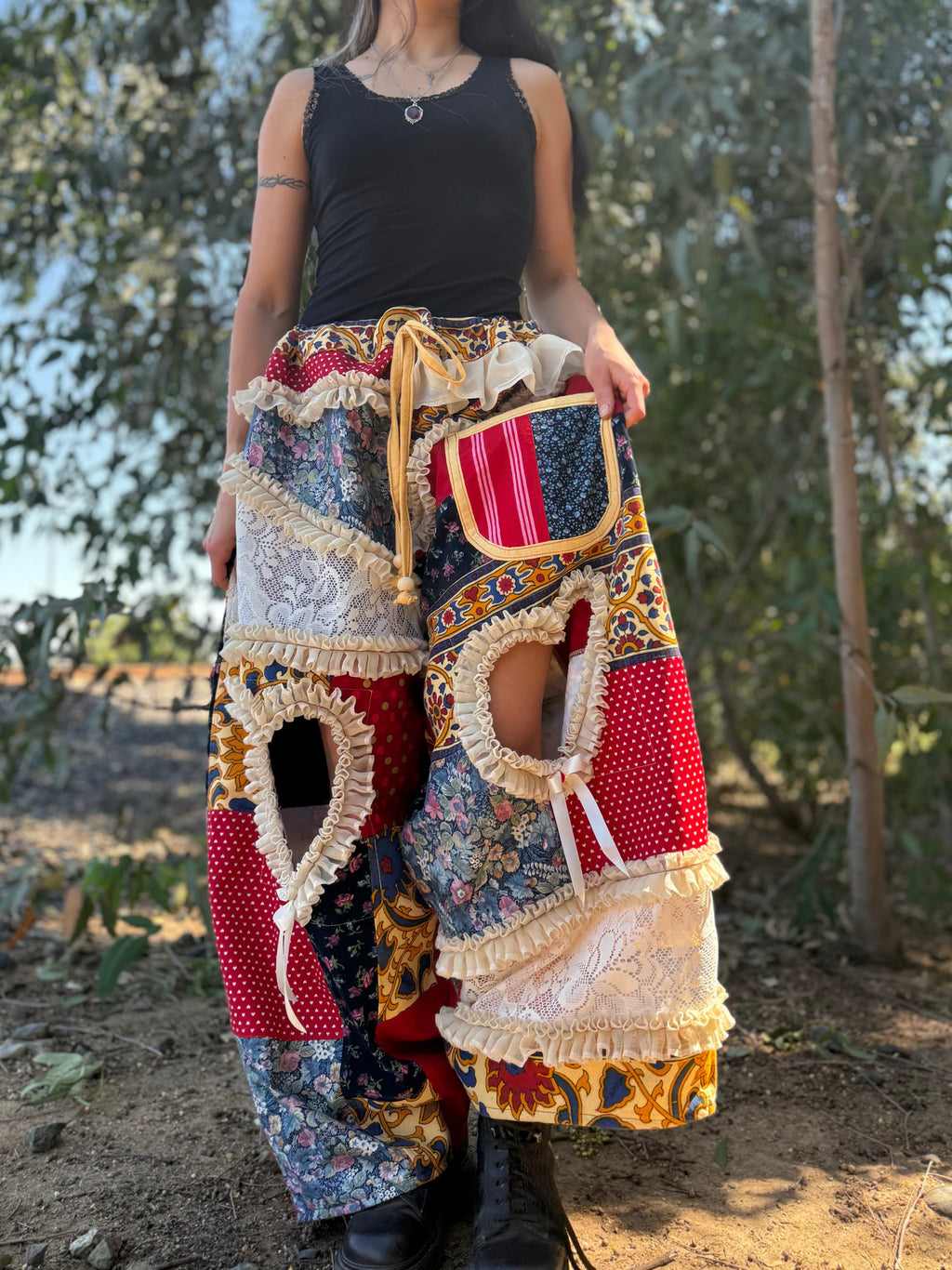 Upcycled Adjustable-Waist Pants