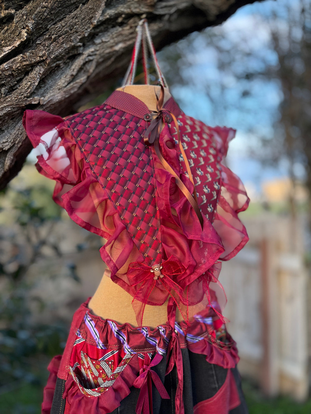 Upcycled Ruffle Collar
