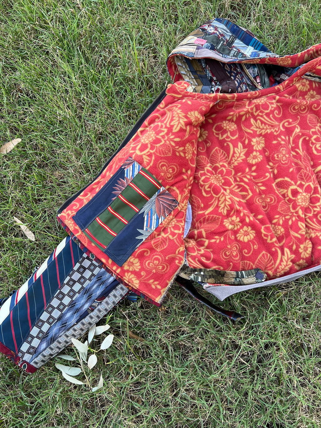 Upcycled Necktie Jacket