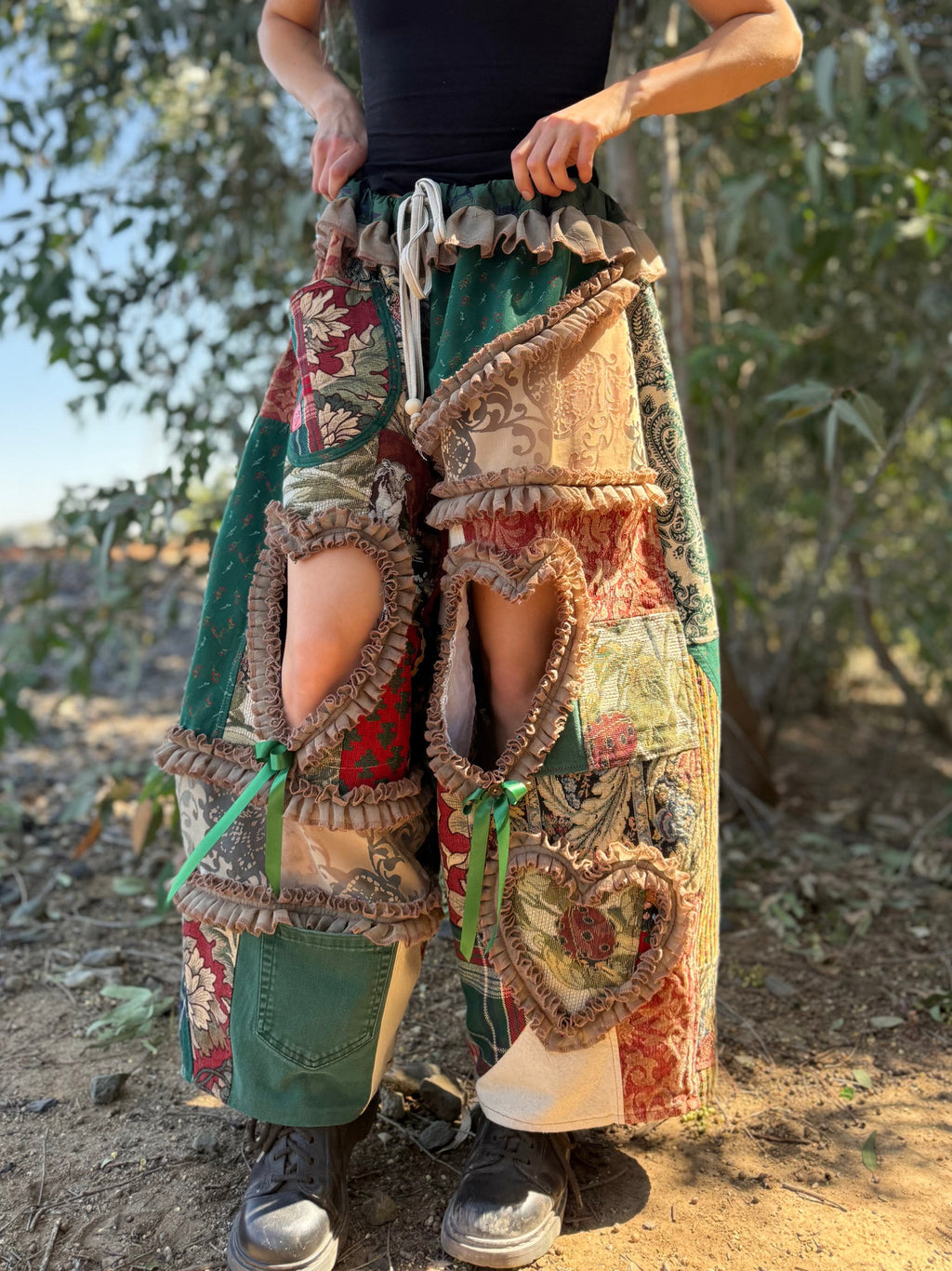 Upcycled Adjustable-Waist Pants