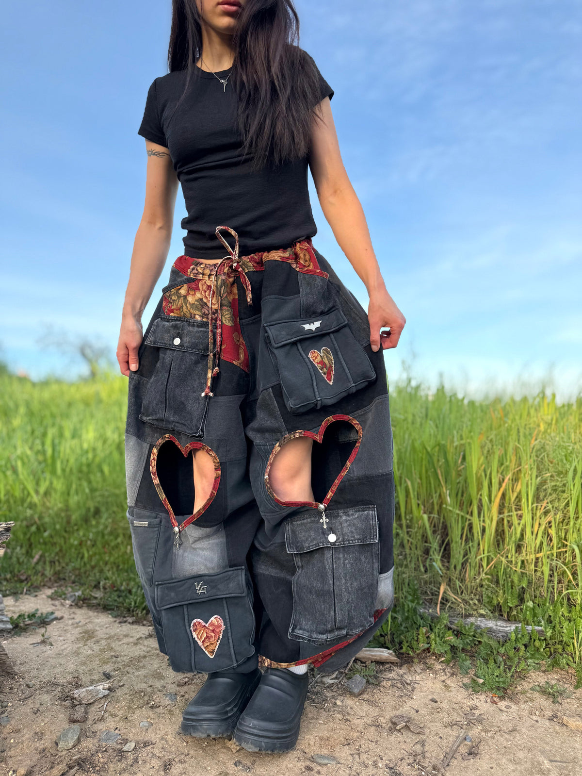 Upcycled Adjustable-Waist Pants