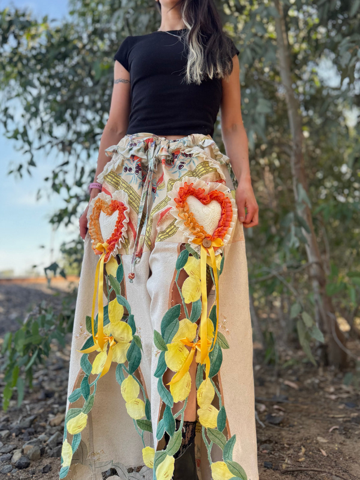 Upcycled Adjustable-Waist Pants