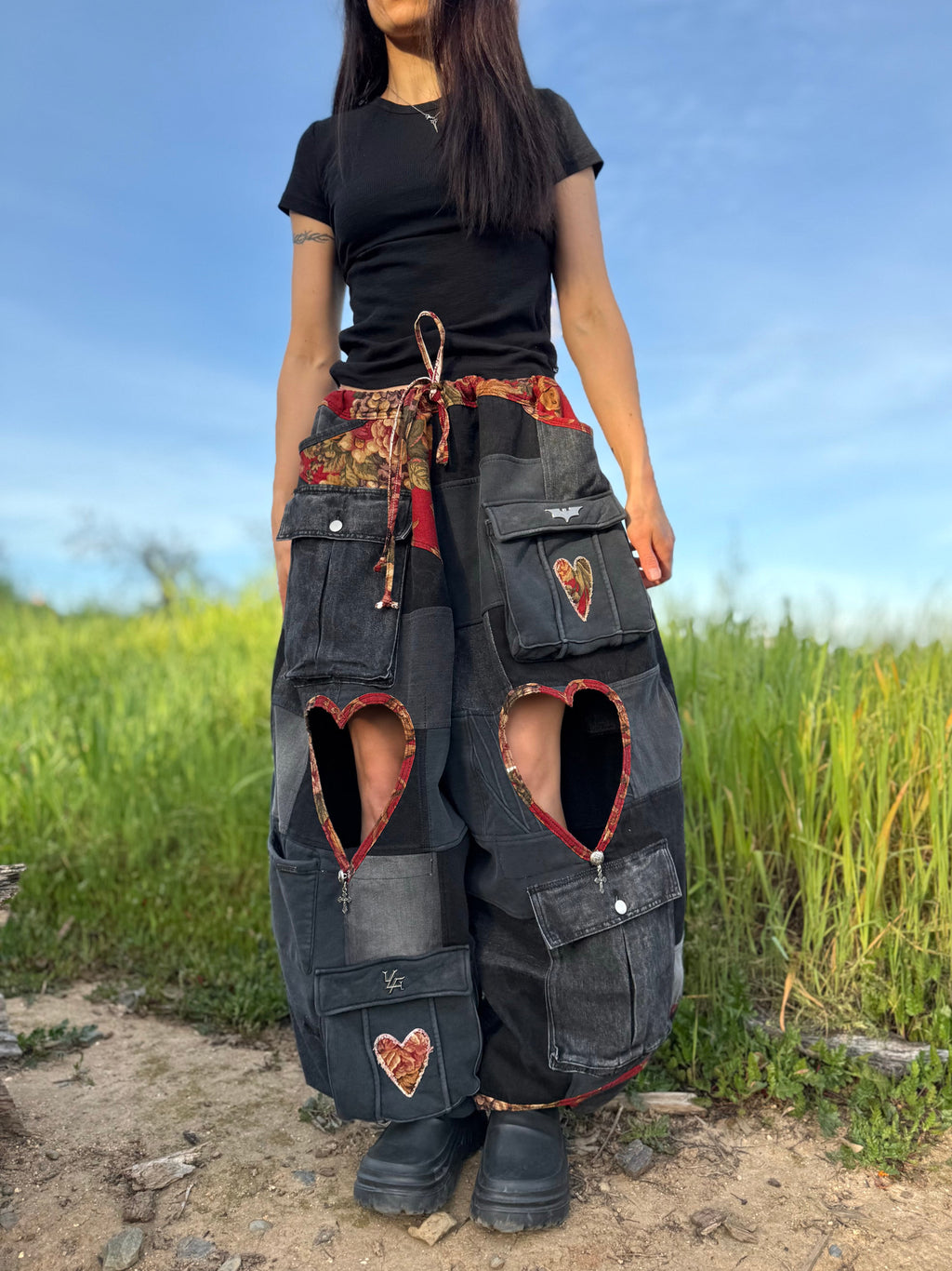 Upcycled Adjustable-Waist Pants