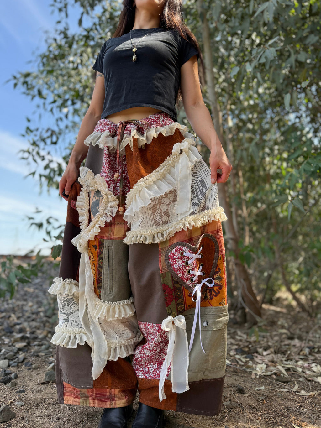 Upcycled Adjustable-Waist Pants