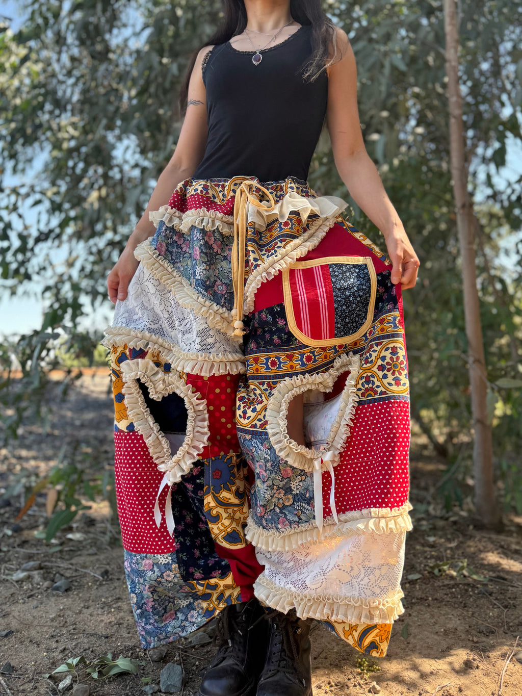 Upcycled Adjustable-Waist Pants
