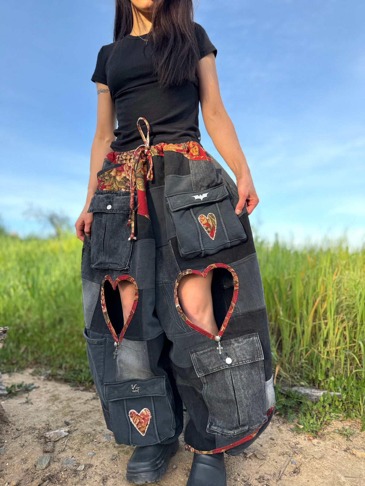 Upcycled Adjustable-Waist Pants