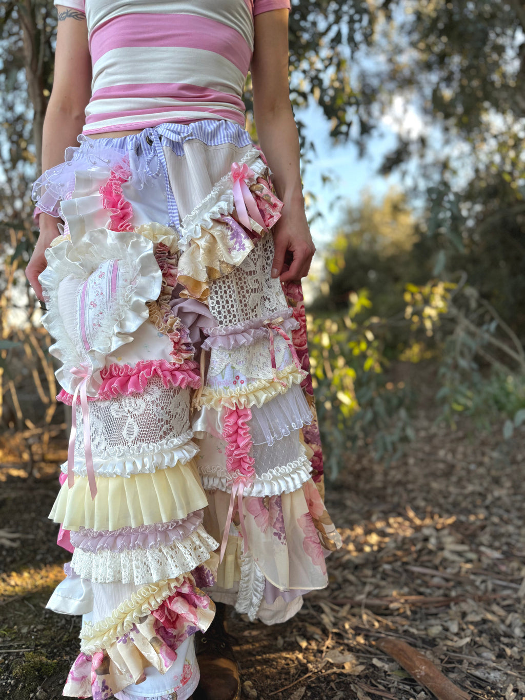 Upcycled Adjustable-Waist Pants