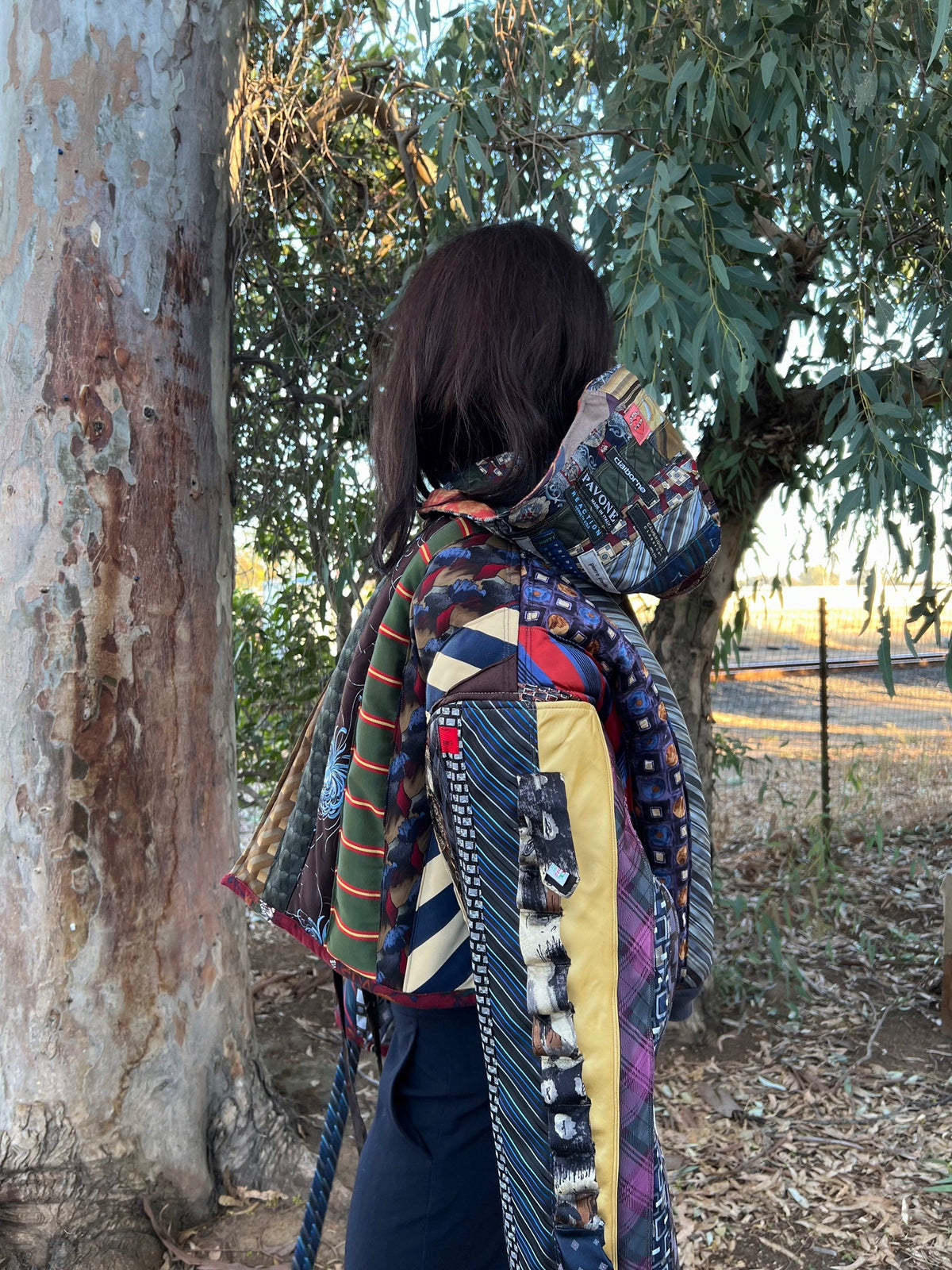 Upcycled Necktie Jacket