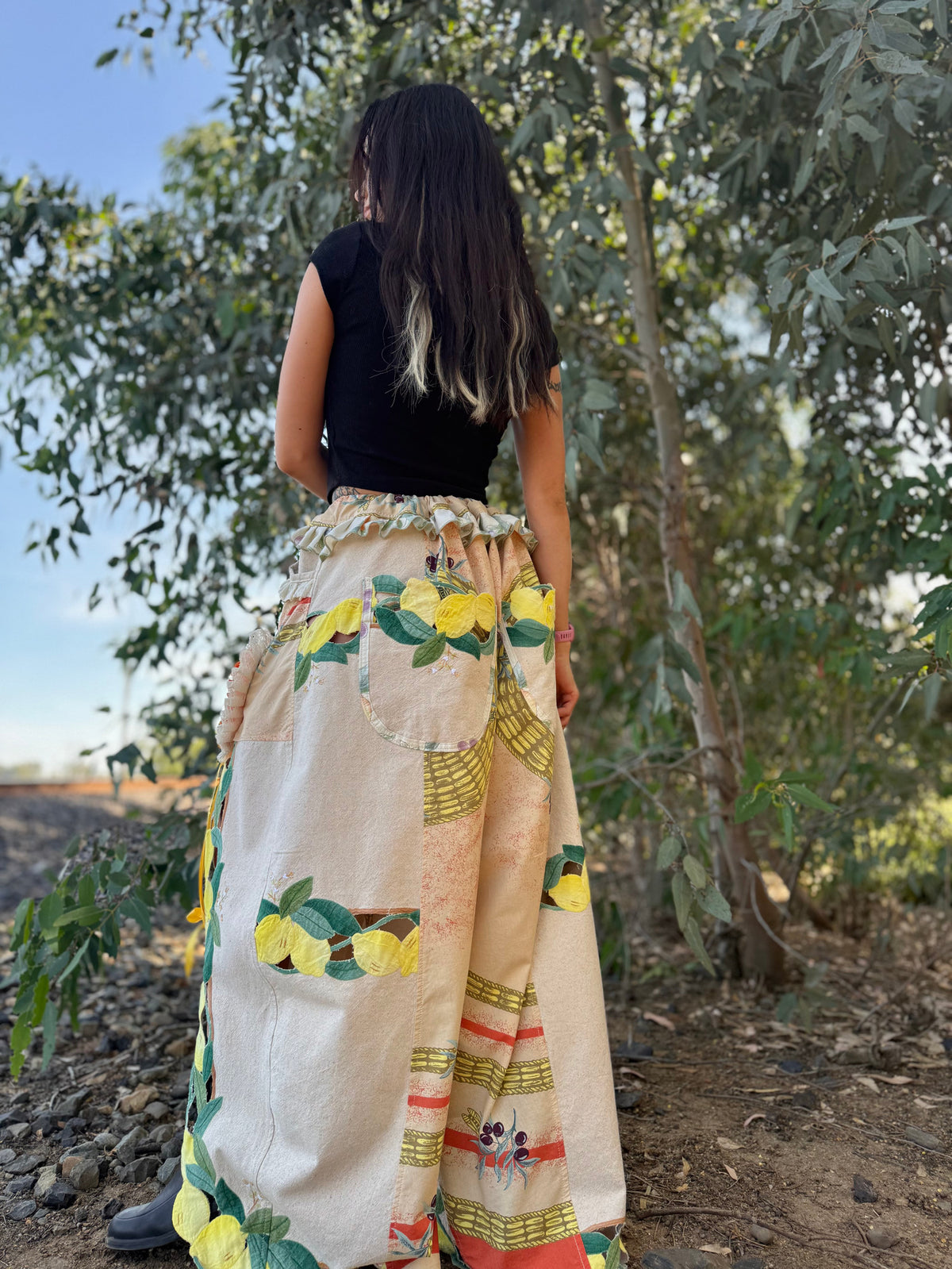 Upcycled Adjustable-Waist Pants