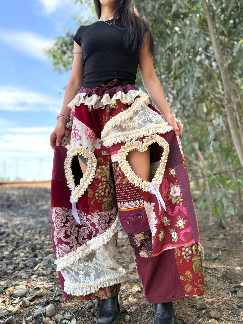 Upcycled Adjustable-Waist Pants
